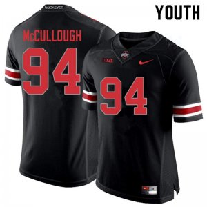 NCAA Ohio State Buckeyes Youth #94 Roen McCullough Blackout Nike Football College Jersey AYQ1545SW